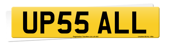 Registration number UP55 ALL